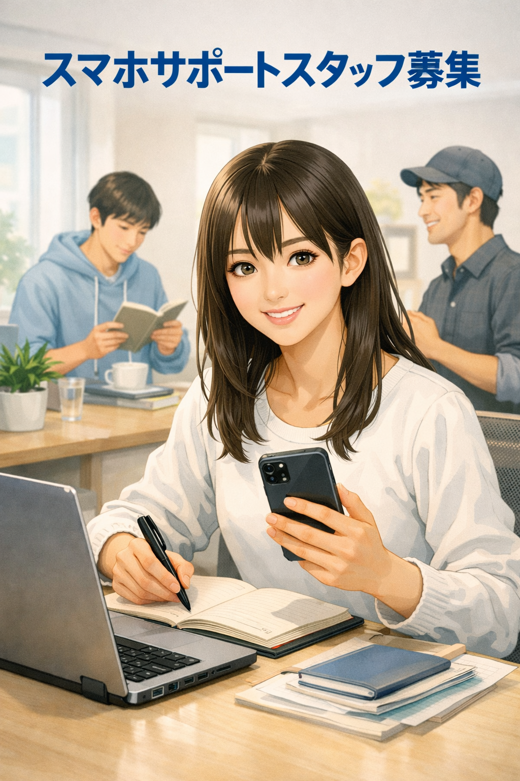 スマホサポートスタッフ募集イメージ